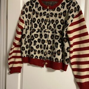 Leopard and Striped Jacket